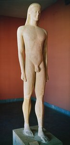 Kykladien Kouros, Miloksesta, noin 550 eKr. (marmori)